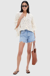 Tan Lace Apollo Poncho